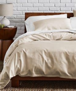 Juego de Funda de Edredón Full/Queen 100% -Beige Francés