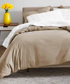 Juego de Funda de Edredón de Algodón Orgánico 100% Sateen