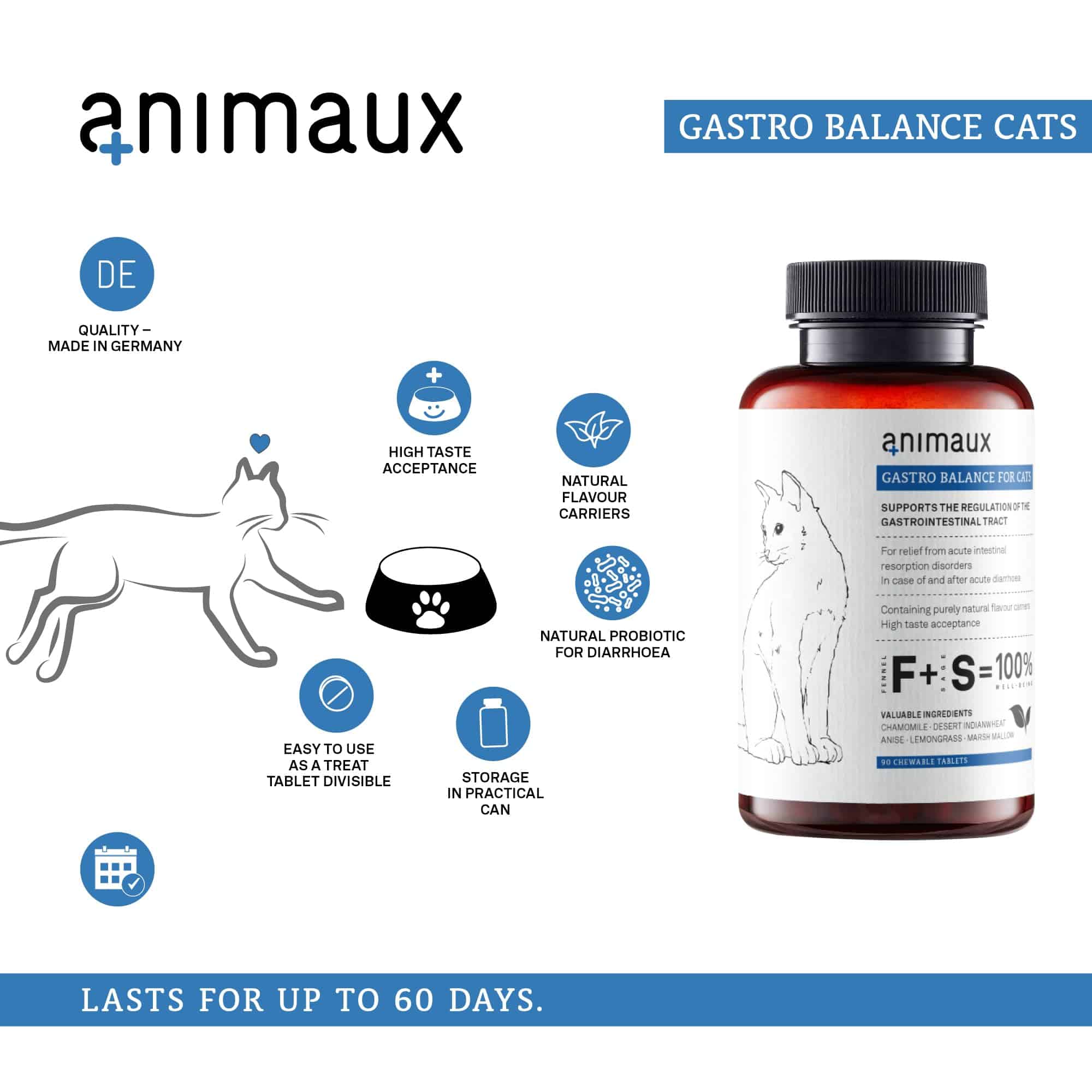animaux - Gastro Balance para Gatos, Soporta el Tracto - Imagen 4