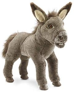 Títere de Mano para Bebé Burro Folkmanis, Marrón; Beige