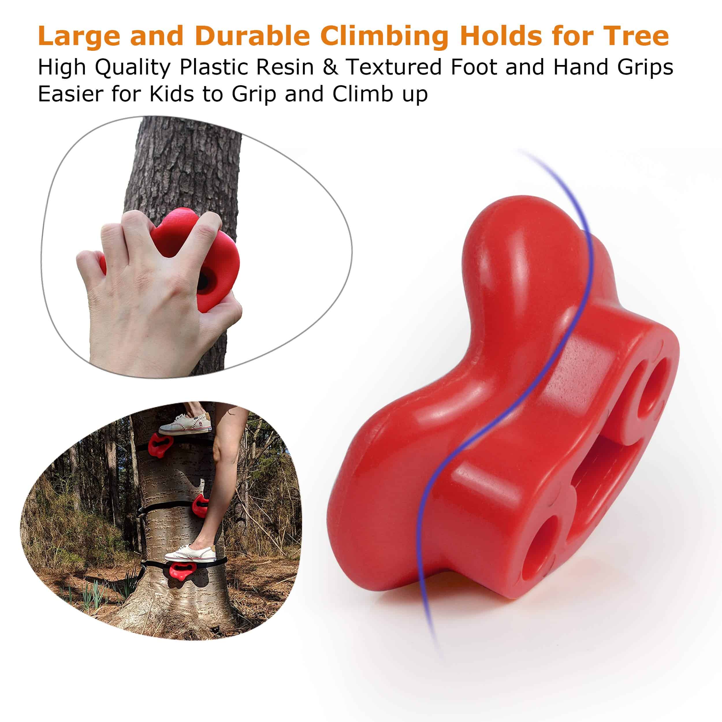 SSBRIGHT Tree Climbers, Juego de 15 Agarres/Escalones para - Imagen 4