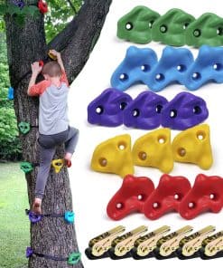 SSBRIGHT Tree Climbers, Juego de 15 Agarres/Escalones para