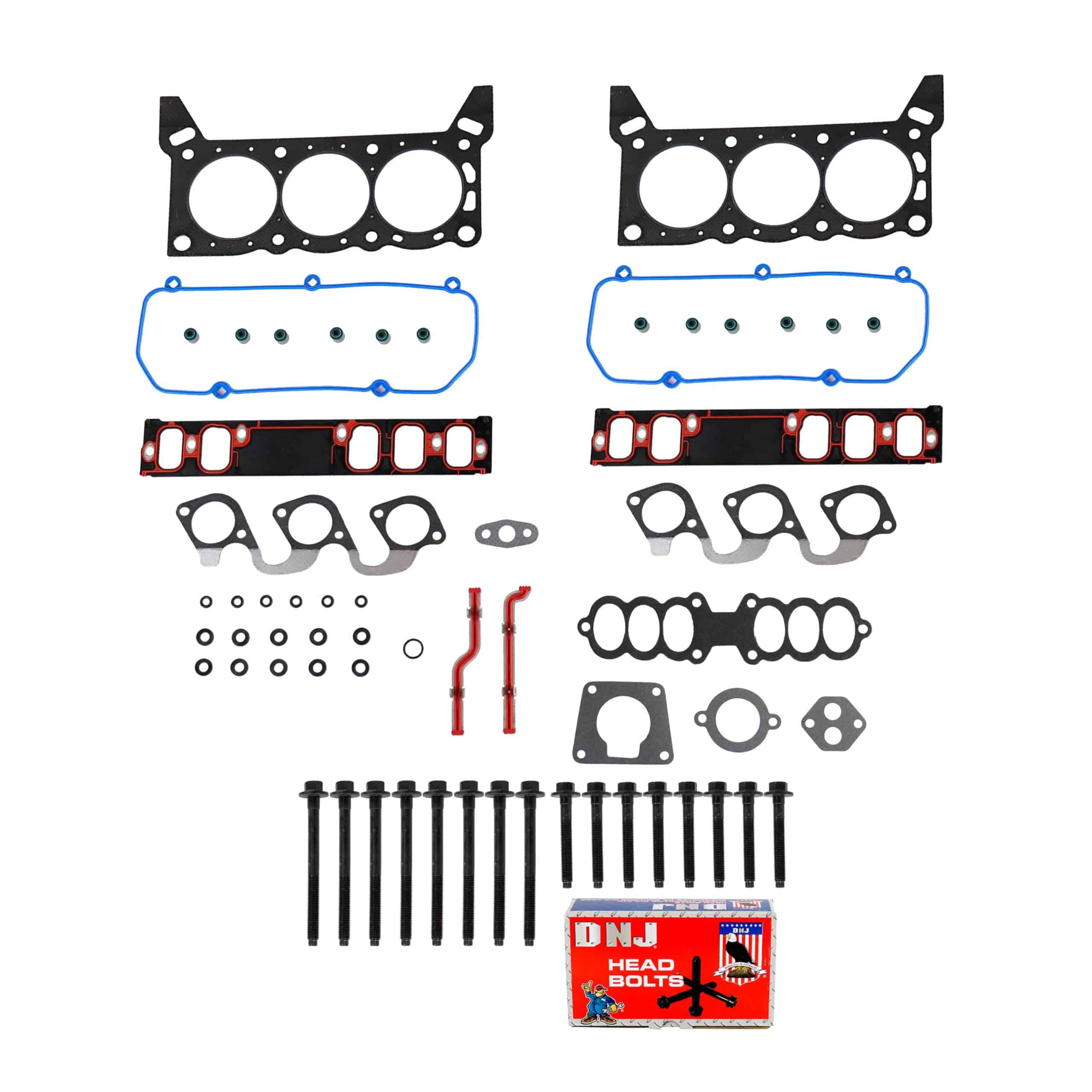 Juego de empaques de culata DNJ HGB4159 con kit de pernos