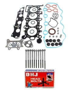 Juego de empaques de culata DNJ HGB237 con kit de pernos de