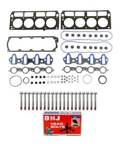 Juego de empaque de culata DNJ HGB3201 con juego de pernos