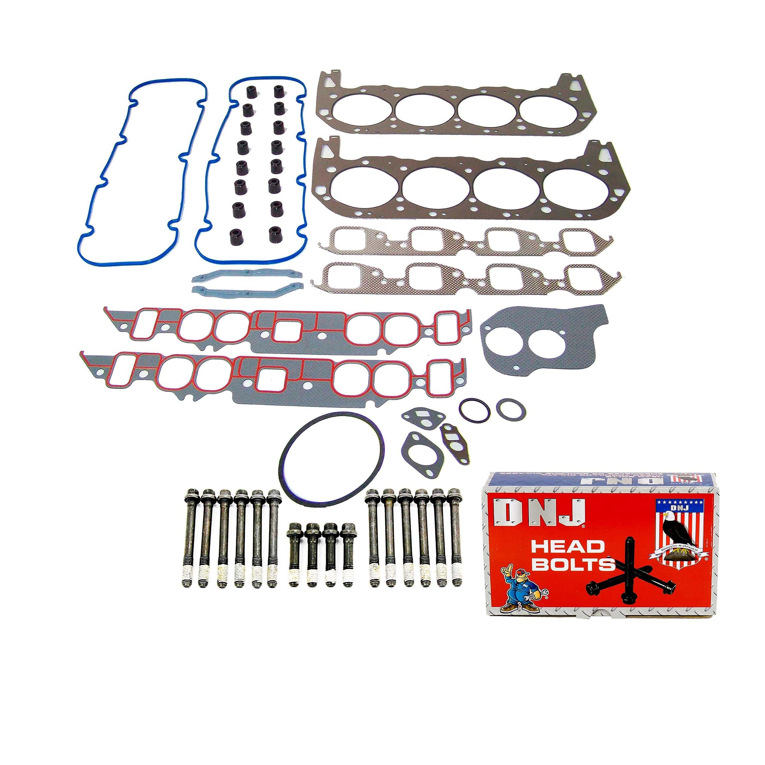 Juego de empaques de culata DNJ HGB3111 con kit de pernos