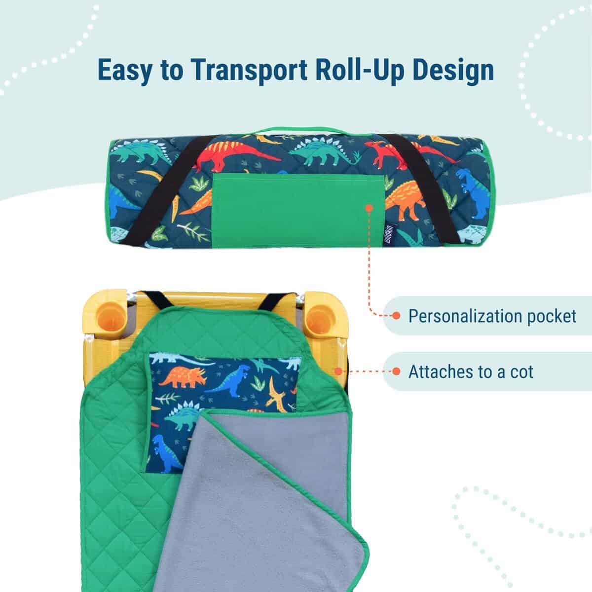 Colchoneta de Siesta Moderna para Niños de Wildkin con - Imagen 5
