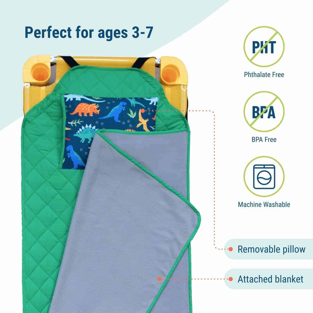 Colchoneta de Siesta Moderna para Niños de Wildkin con - Imagen 4