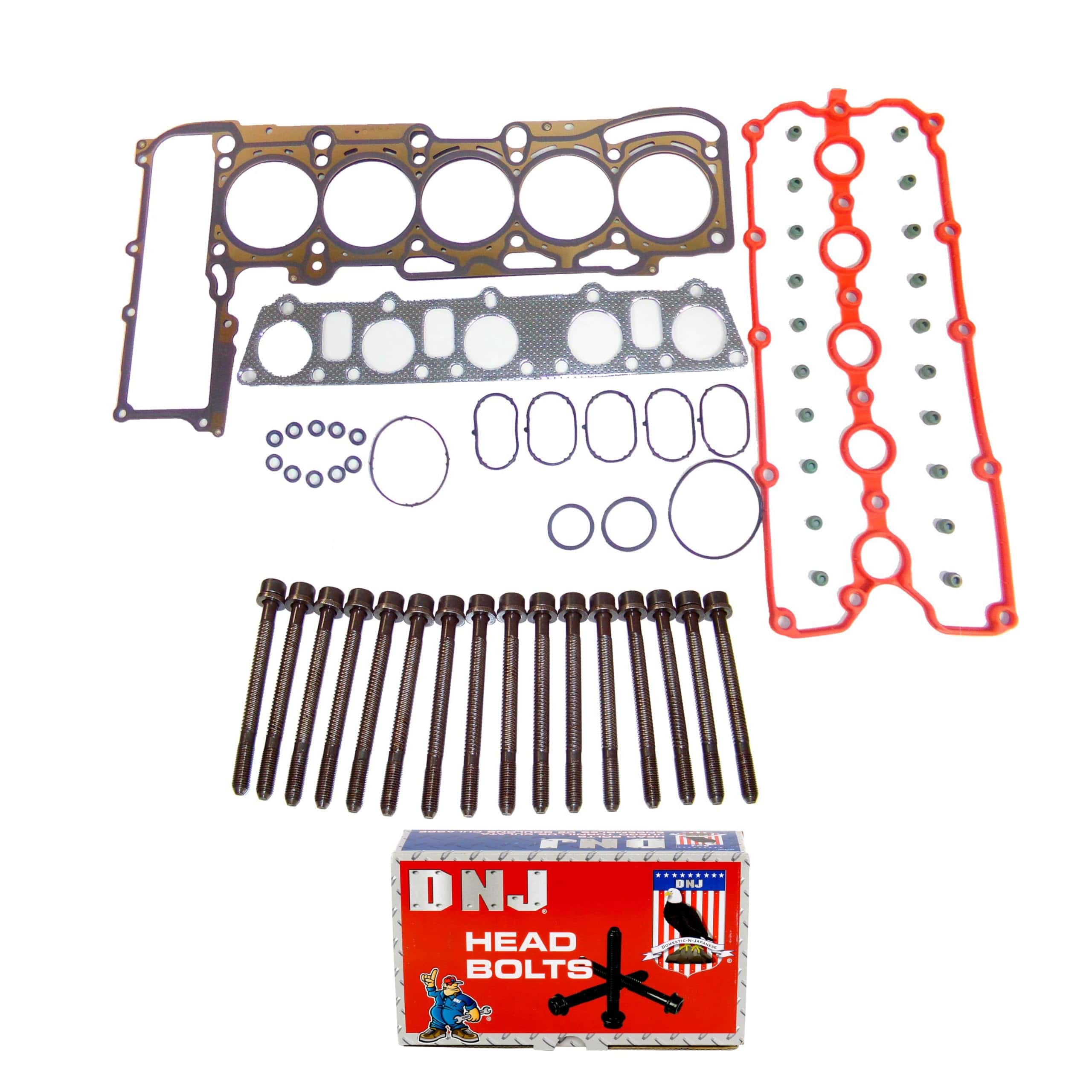 Juego de empaque de culata DNJ HGB813 con kit de pernos de