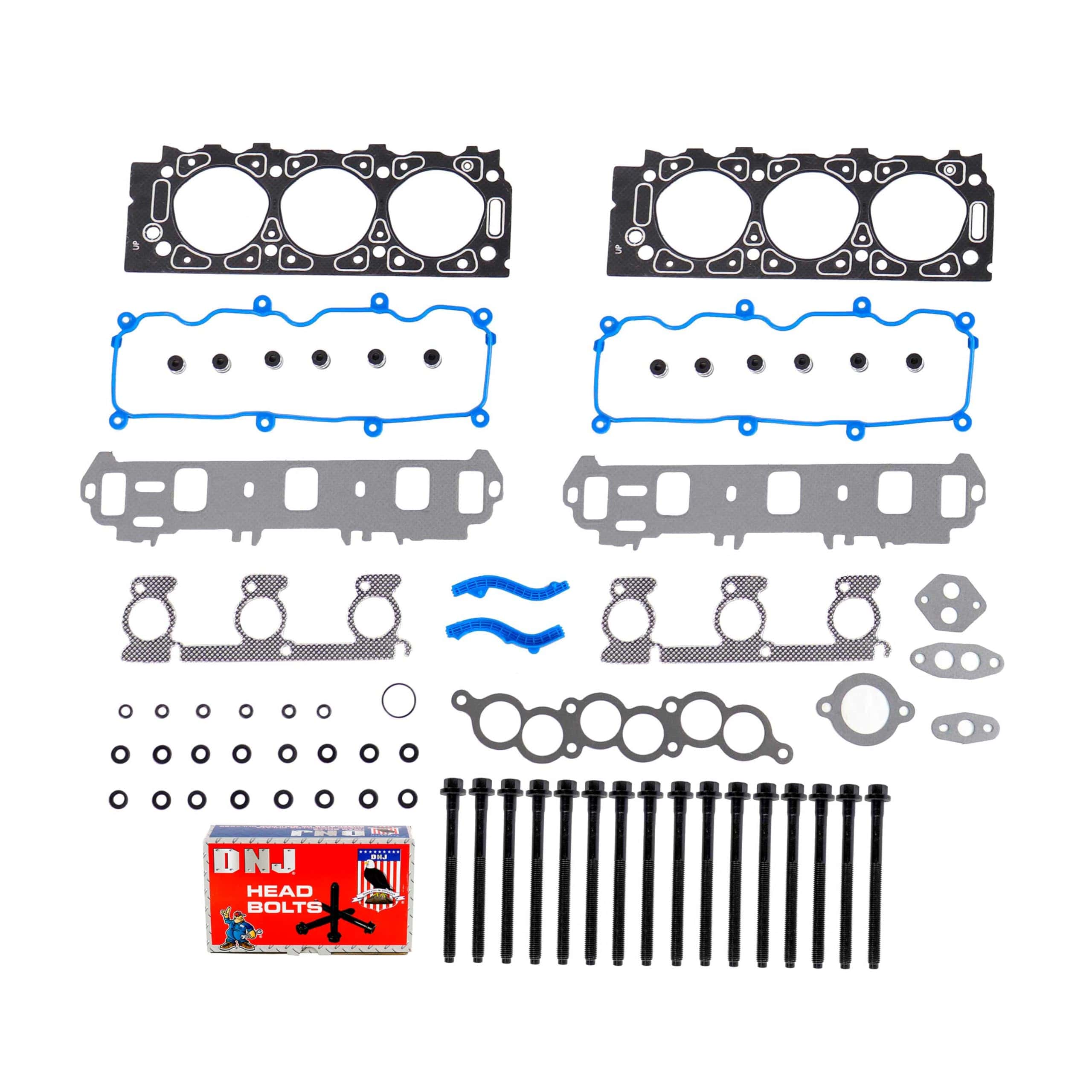 Juego de empaques de culata DNJ HGB41441 con kit de pernos