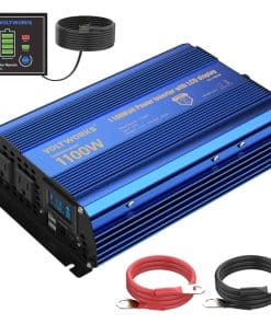 Inversor de potencia 1100 vatios DC 12V a AC 120V Onda