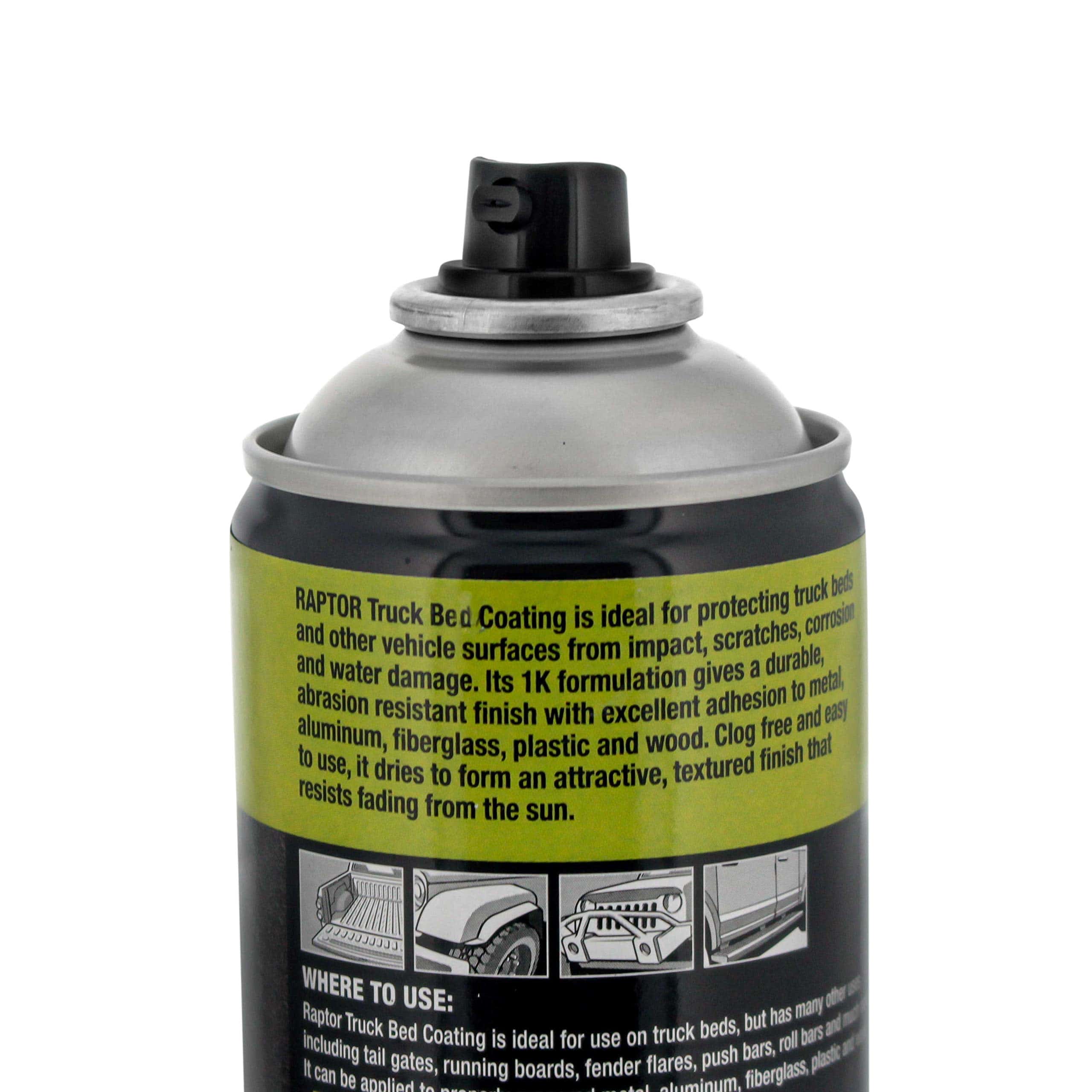 U-POL Raptor 1K Bed Liner Aerosol Negro, 14.3 Onzas - Imagen 4