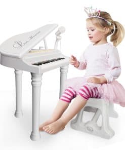 Piano de Juguete Love&Mini Teclado Blanco de 31 Teclas para