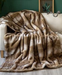 Manta de piel sintética de lujo Sofila súper suave para