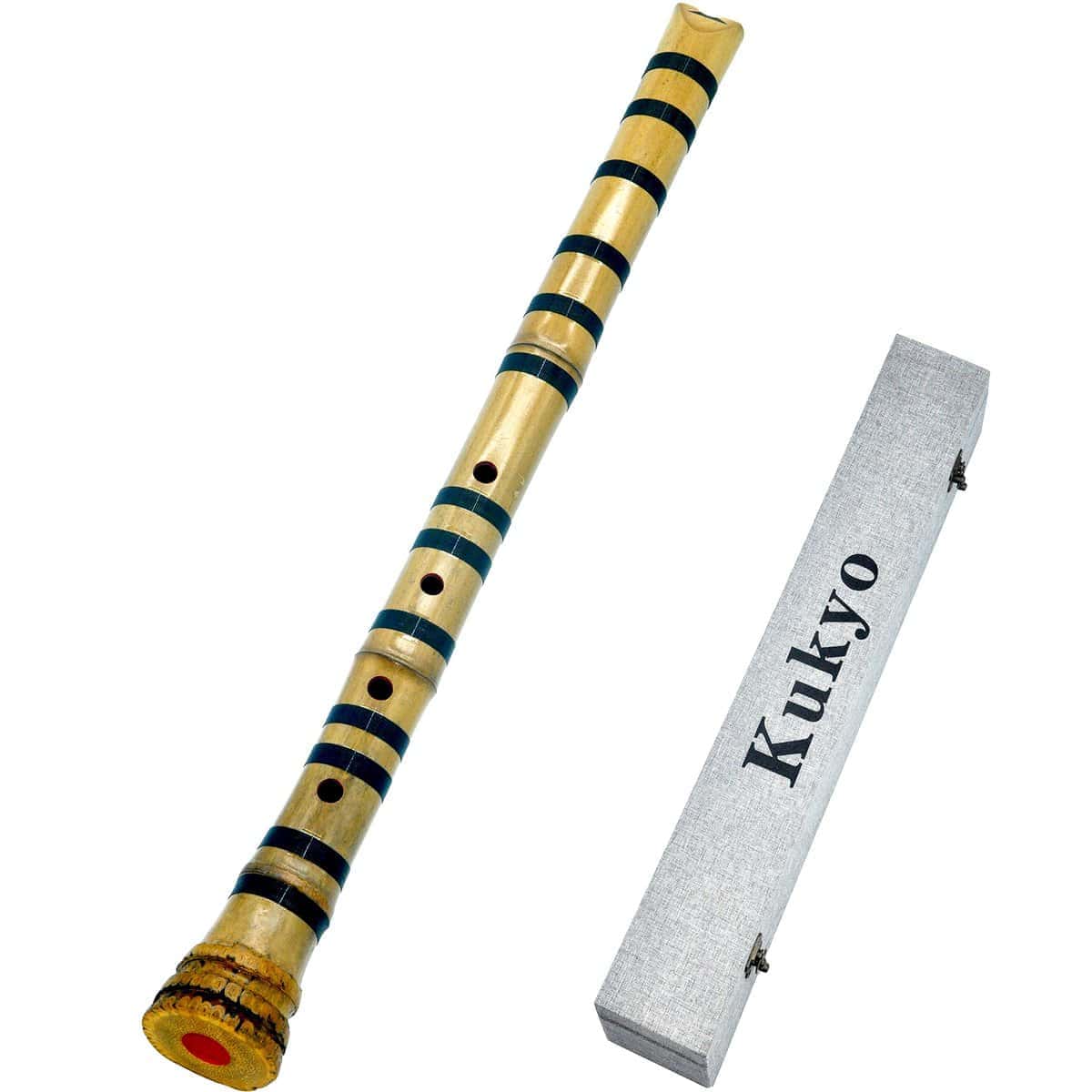 Flauta shakuhachi pentatónica japonesa Kukyo Zen con raíz