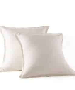 Fundas de Almohada Europeas de Lino Francés -Beige