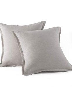 Juegos de Fundas de Almohada Europeas de Lino Lavado a la