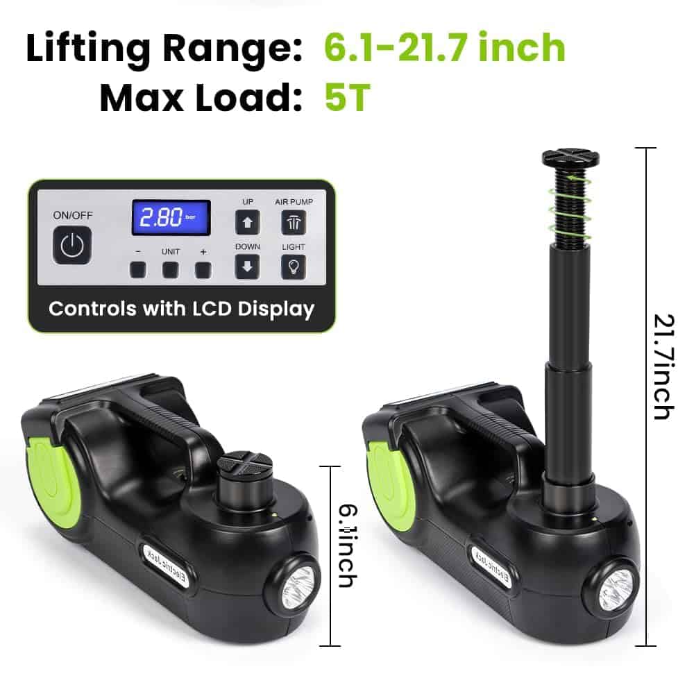 Kit de Gato Eléctrico Anbull 5 Toneladas, Gato Hidráulico - Imagen 3