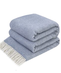 Manta de Lana Merino LYHome - Caliente para Clima Frío, Las