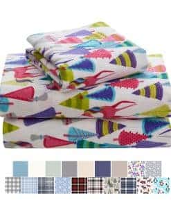 Juego de sábanas de franela turca de algodón de -Bosque de U