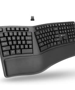 Teclado Ergonómico Inalámbrico X9 con Reposamuñecas -