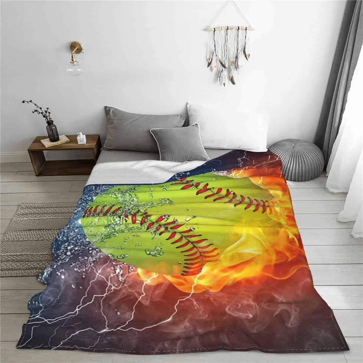 Manta de cama de forro polar de franela BLUBLU Fire - Imagen 9