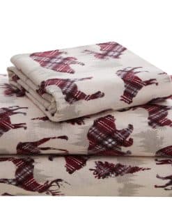 Juego de sábanas de franela Highline -cuadros silvestres