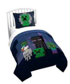 Jay Franco Minecraft Juego de Edredón y Funda de Almohada