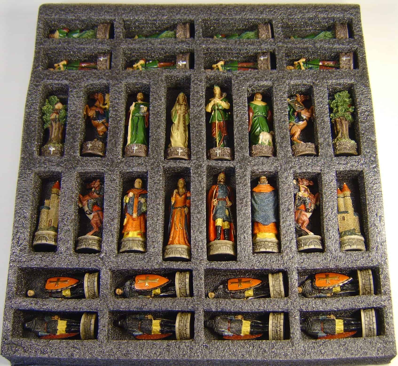 Conjunto de Robin Hood de piezas de ajedrez de época - Imagen 5