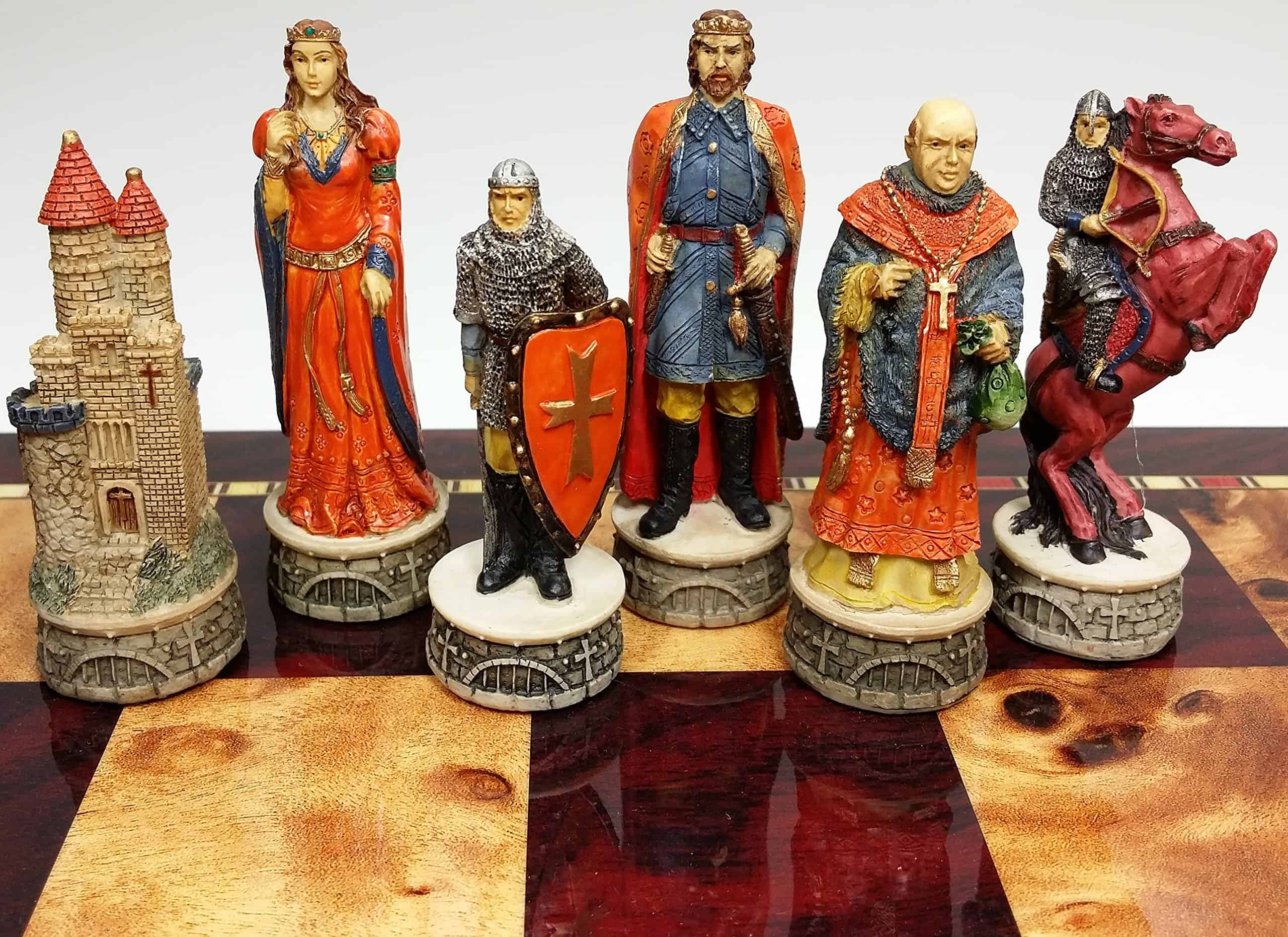 Conjunto de Robin Hood de piezas de ajedrez de época - Imagen 3