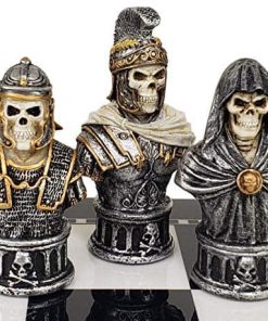 Conjunto de Figuras de Ajedrez de Esqueletos Góticos de