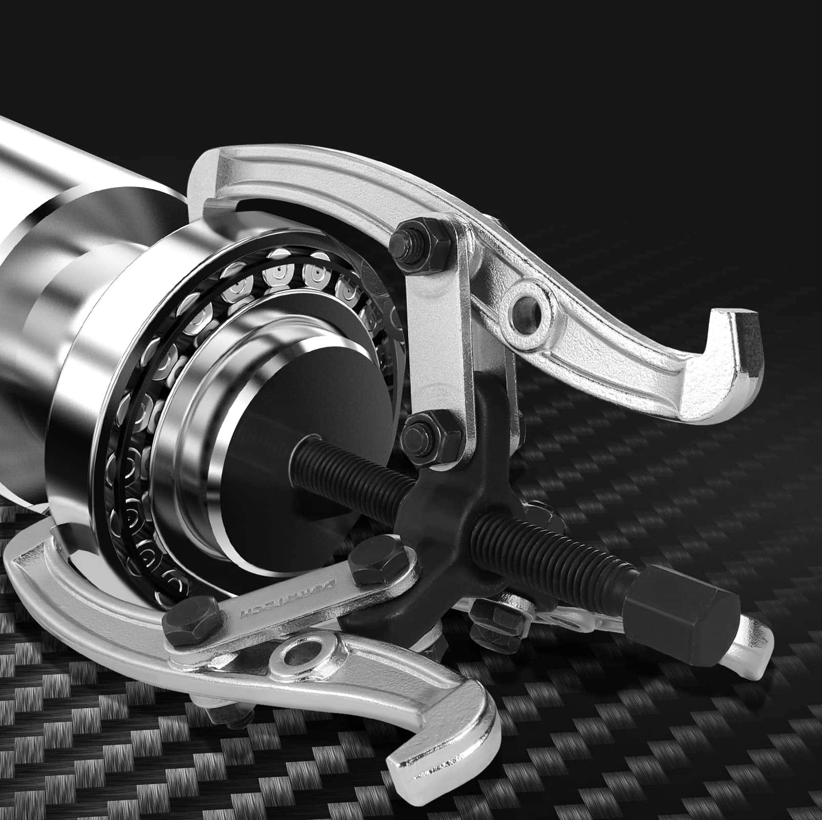 DURATECH 3-Piezas Extractor de Engranajes de 3 Mordazas, - Imagen 6