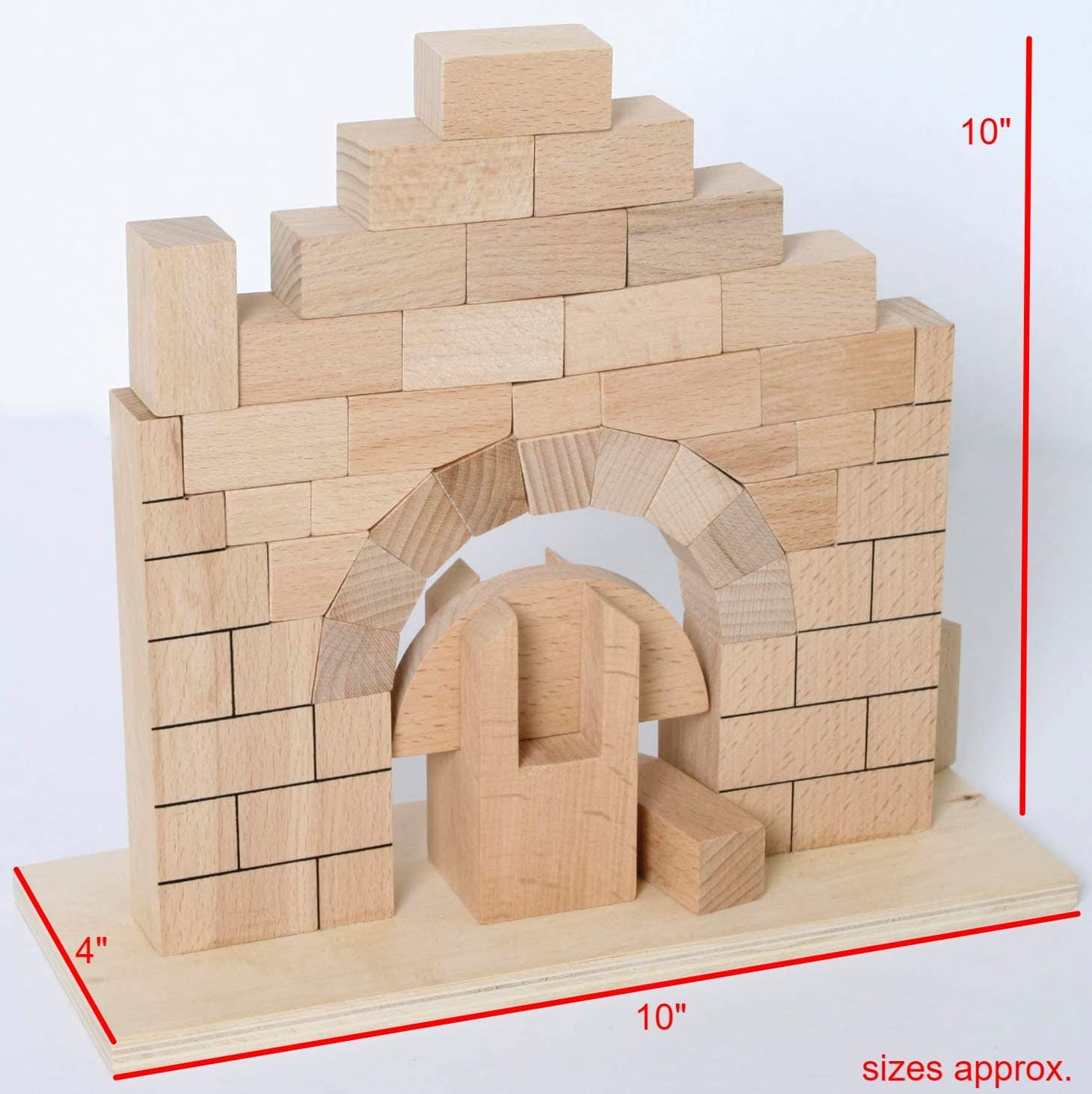 Juego de Bloques de Arco Romano para Niños Increíble 10" x - Imagen 4
