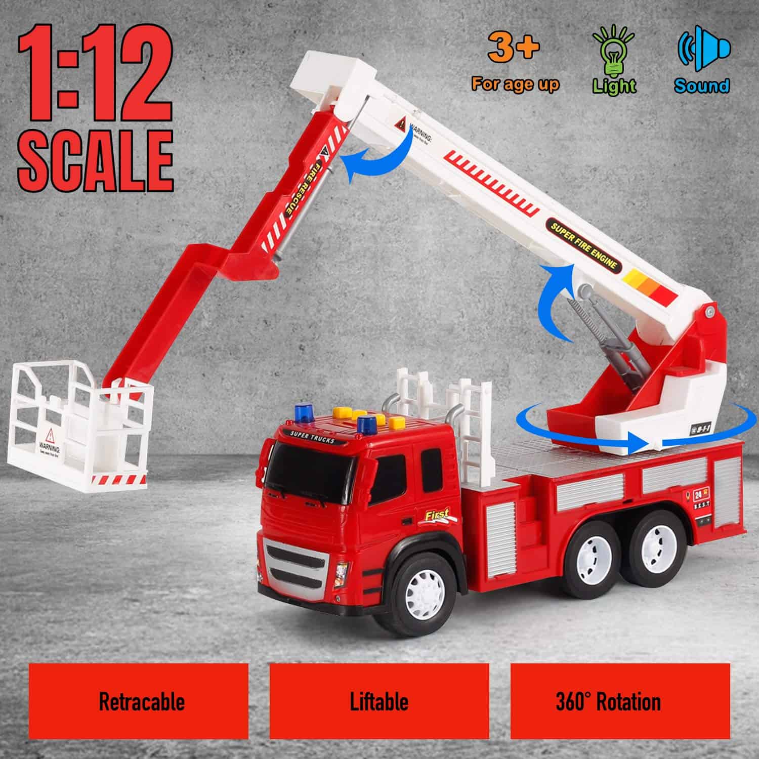 Set de Juguete de Camión de Bomberos - Juguetes de Gran - Imagen 9