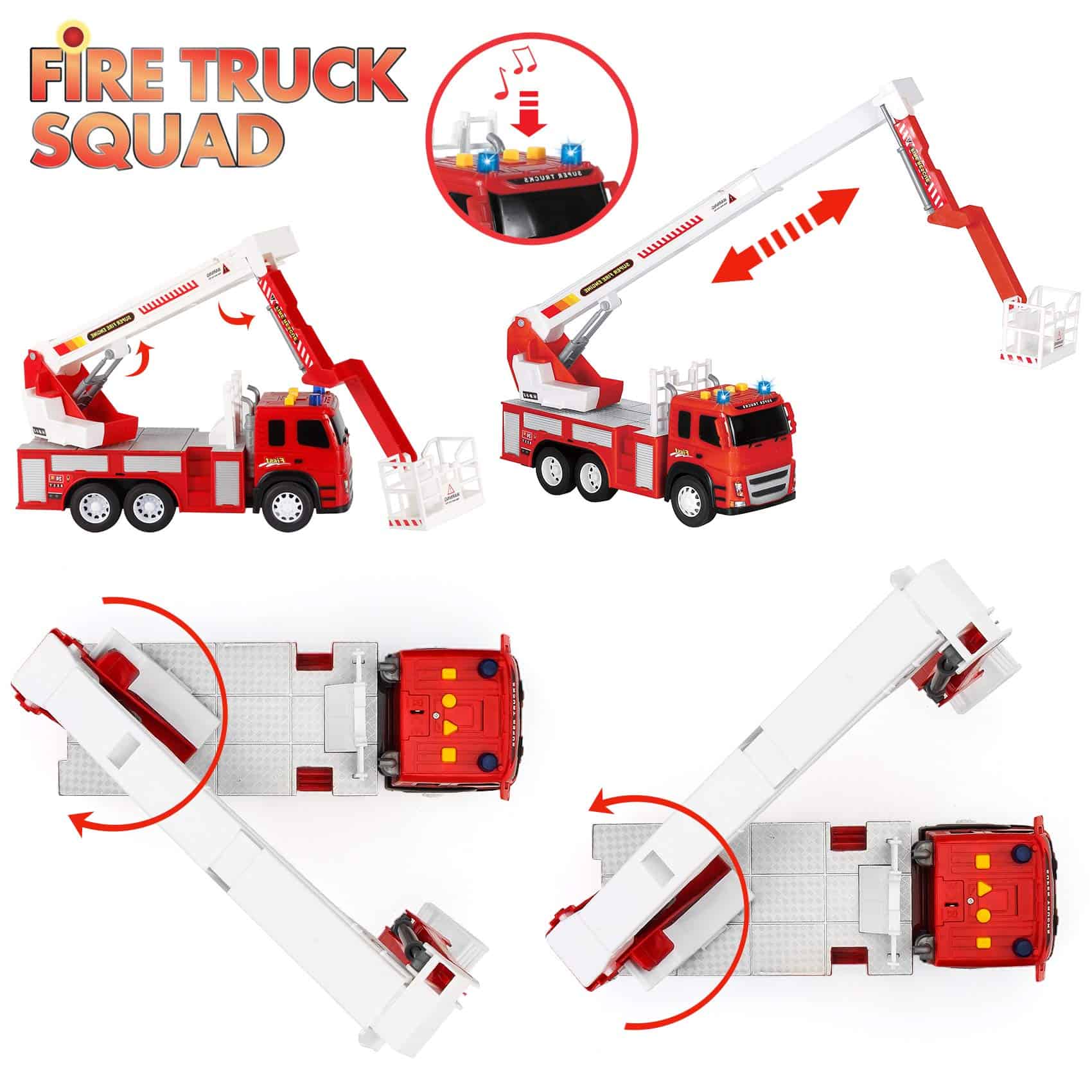 Set de Juguete de Camión de Bomberos - Juguetes de Gran - Imagen 6