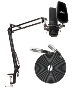 Paquete de Micrófono de Condensador XLR Movo VSM-7 con