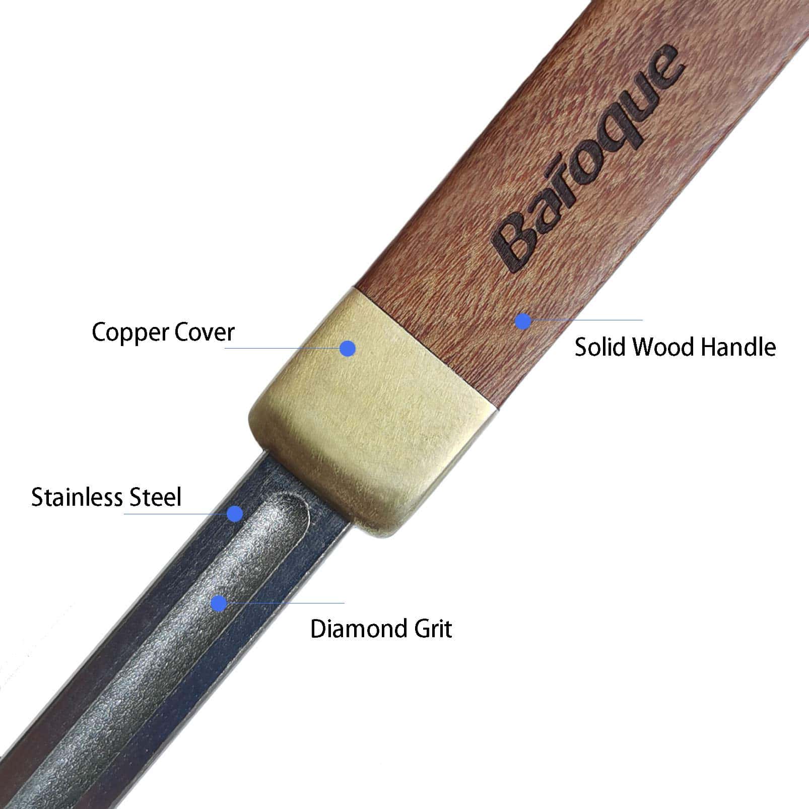 Lima de coronación y acabado de trastes de Guitarra Barroca - Imagen 6