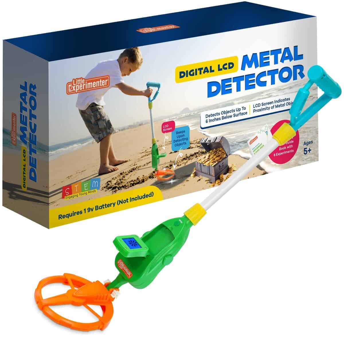 Detector de Metales para Niños, Detecta a 6" de Profundidad