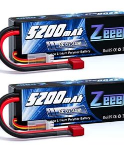 Batería Lipo Zeee 2S 5200mAh 7.4V 80C con Estuche Rígido y