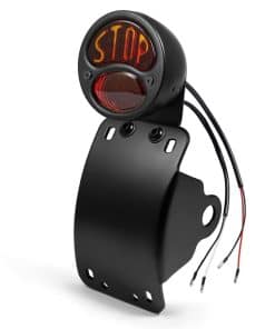 Amazicha 3/4" Luz Trasera de Freno LED para Motocicleta con