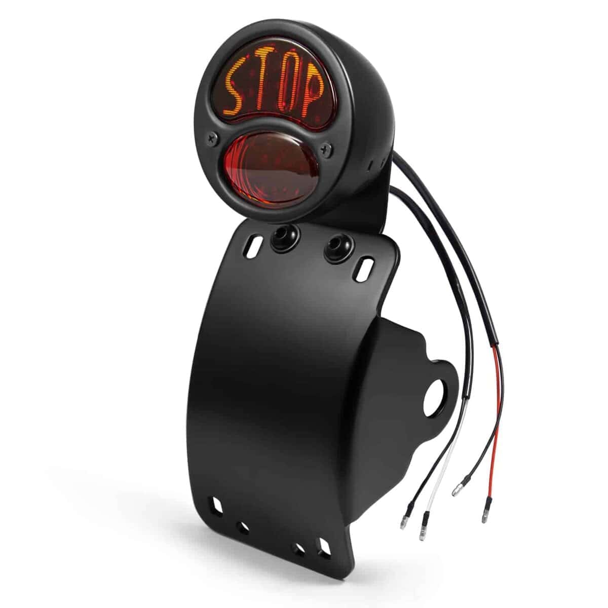 Amazicha 3/4" Luz Trasera de Freno LED para Motocicleta con