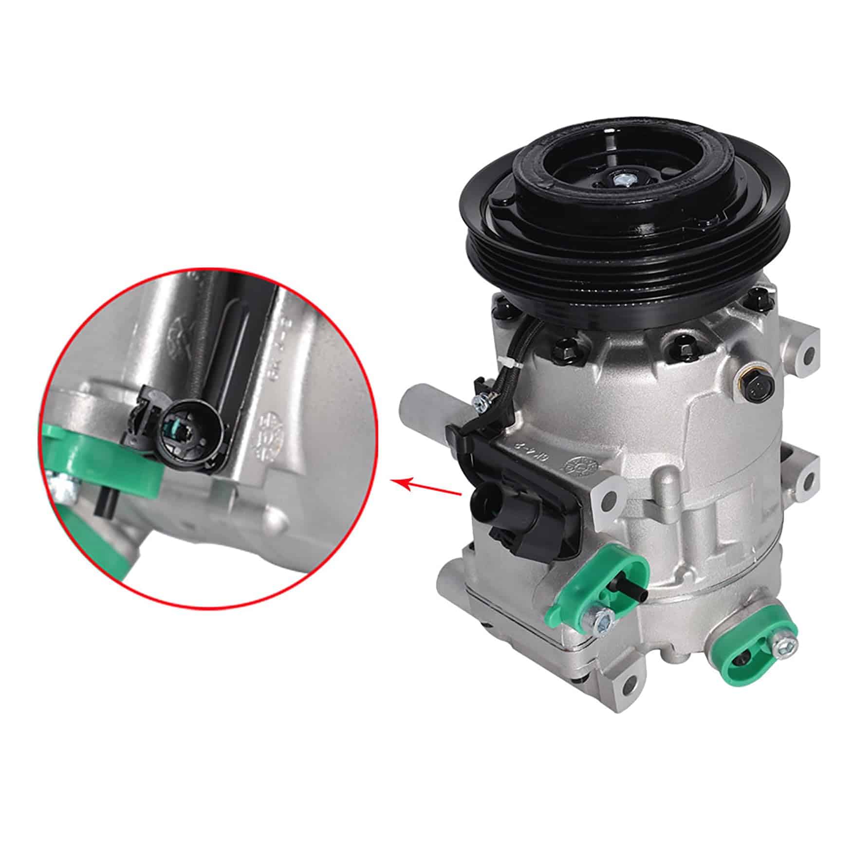 Compresor de aire acondicionado y embrague de A/C, A/C - Imagen 7