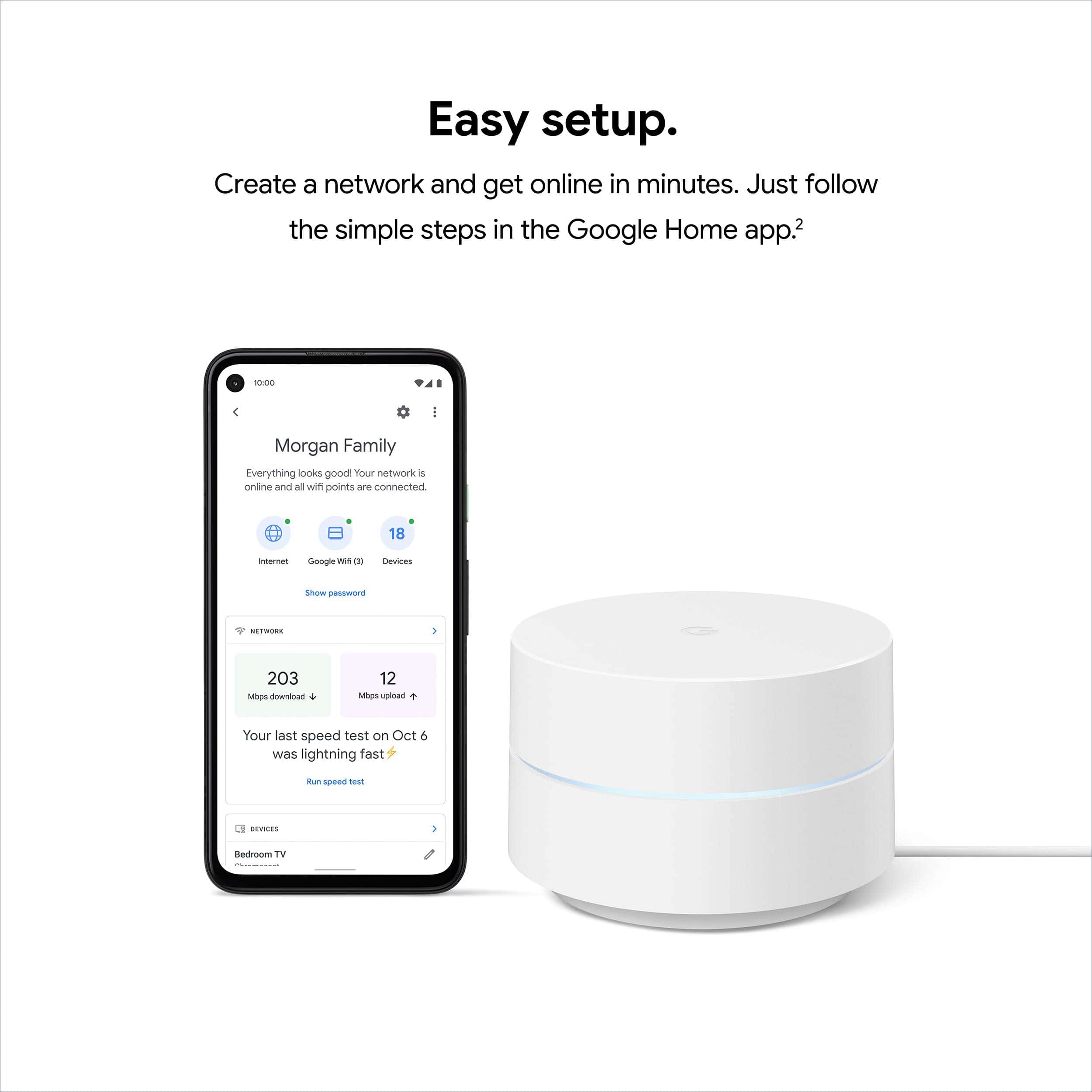Google Wifi - AC1200 - Sistema de Wifi de Malla - Router - Imagen 6