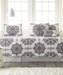 Juego de Edredón para Cama Individual -Gris Infinito