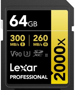 Tarjeta de Memoria SDXC Lexar 64GB Professional 2000x,