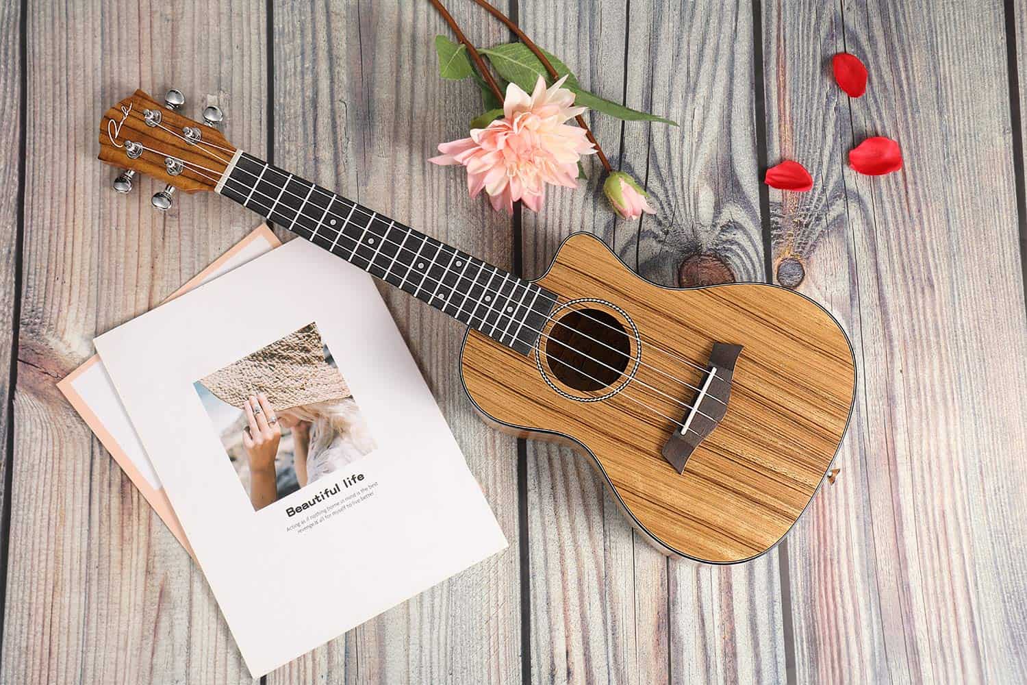 Ranch Ukelele de Concierto 23 pulgadas Profesional Aprende - Imagen 5