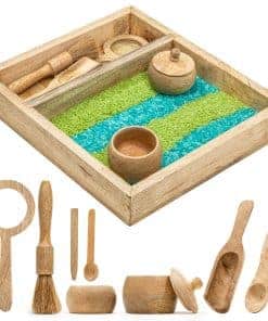 KOOKAROO Sensory Play Bin - 9 Herramientas Montessori + 1