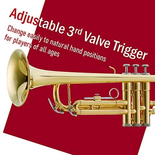 Trompeta en Si Bemol Libretto de laca dorada, tubo de - Imagen 4