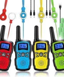 Walkie Talkies para Niños Recargables de Largo Alcance,