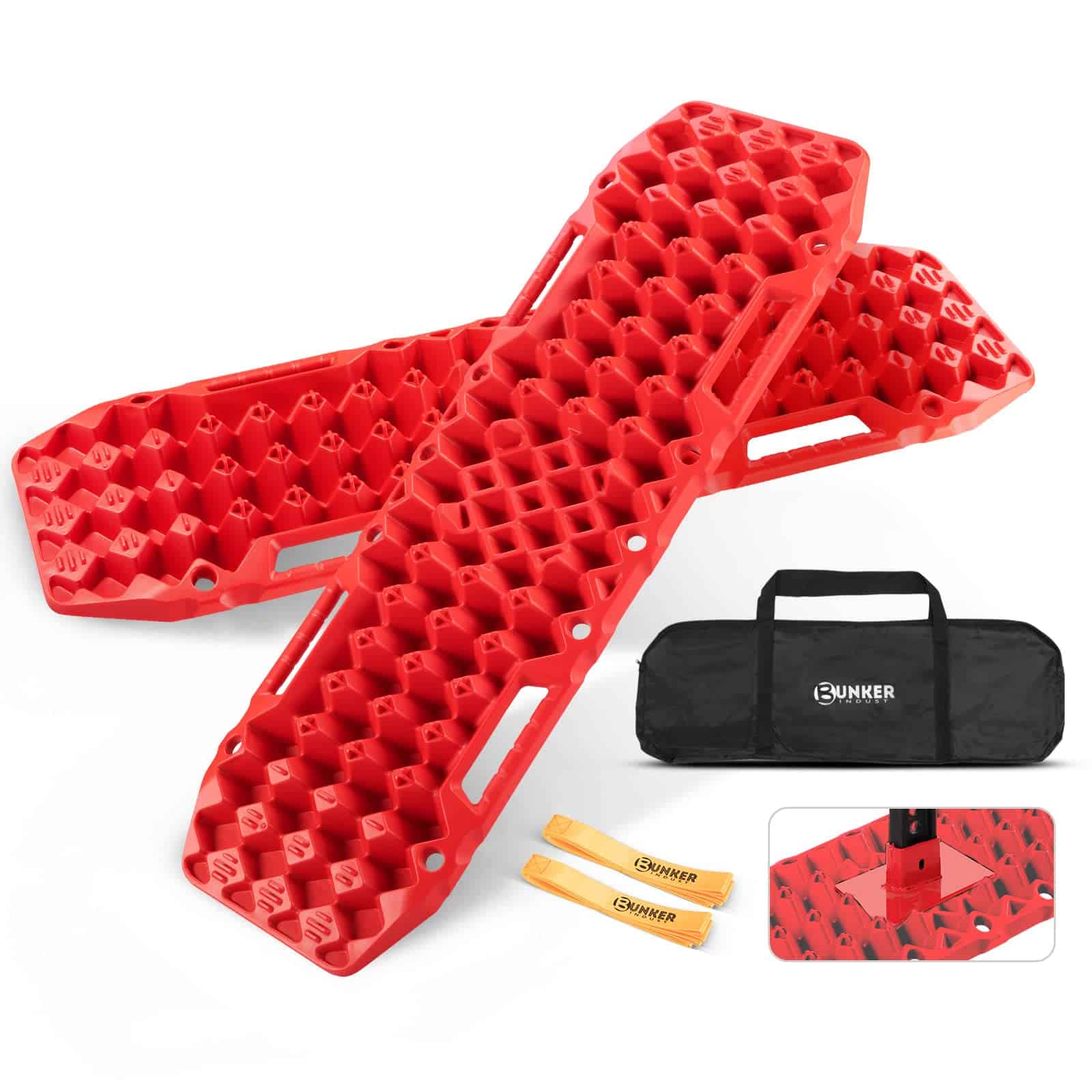 Tablas de tracción todoterreno BUNKER INDUST -Roja